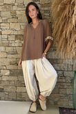 Dalt Vila Peasant Blouse Earth